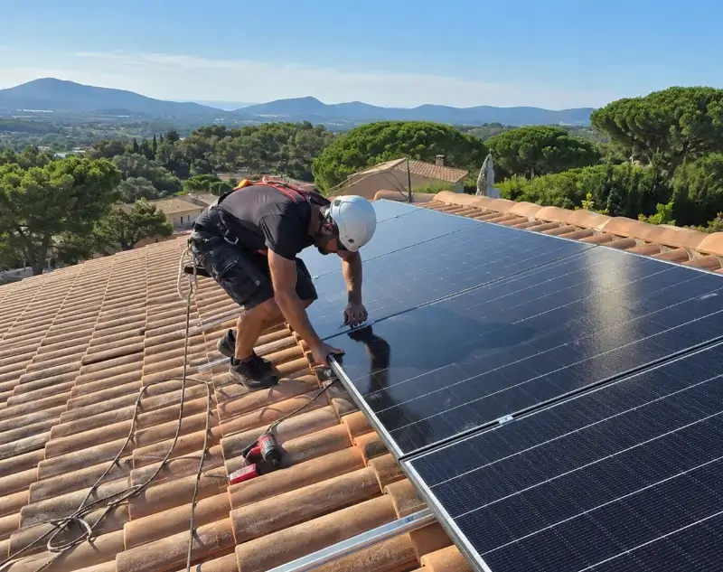 Installateur panneaux solaires Plougoumelen — pose photovoltaïque sur toiture