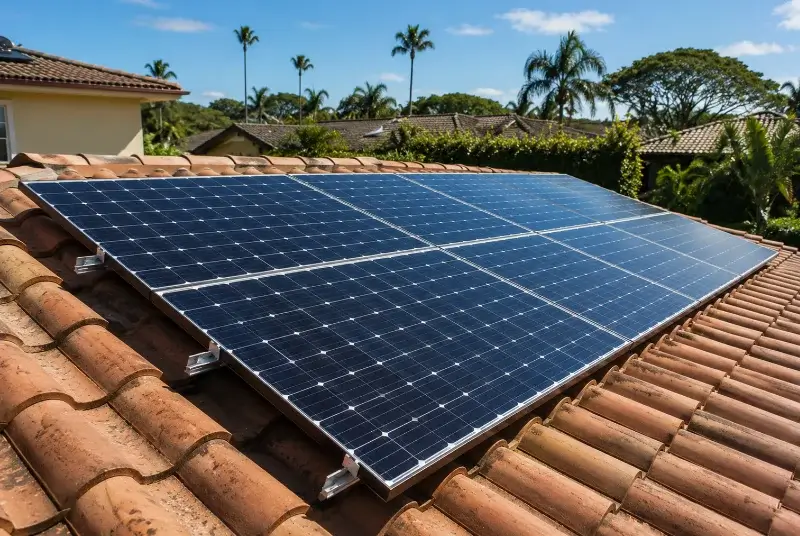 Installation de panneaux solaires à Plougoumelen